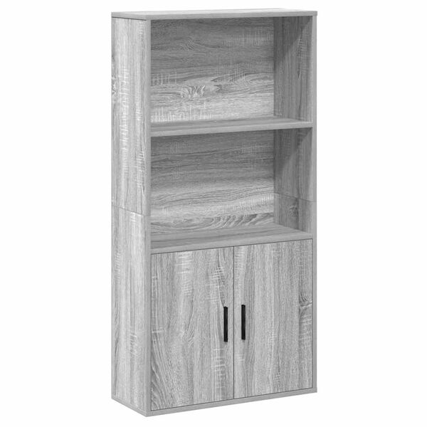 vidaXL Biblioth&egrave;que sonoma gris 60x24x120 cm bois d'ing&eacute;nierie