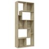 vidaXL Biblioth&egrave;que Ch&ecirc;ne sonoma 67x24x161 cm Bois d'ing&eacute;nierie