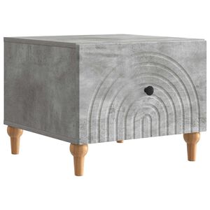 vidaXL Table basse Gris b&eacute;ton 49 x 50 x 40 cm Bois d'ing&eacute;nierie