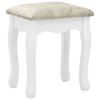 vidaXL Ensemble de coiffeuse avec tabouret Blanc 80x69x141cm Paulownia