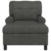 vidaXL Chaise longue avec coussin Noir 91 x 157 x 91 cm Simili cuir