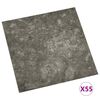 vidaXL Planches de sol 55 pcs Gris 5,11 m&sup2; PVC
