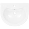 vidaXL Lavabo autoportant avec socle Céramique Blanc 520x440x190 mm