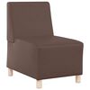 vidaXL Unit&eacute; de Sofa Modulaire Sans Accoudoirs 2 pcs Marron