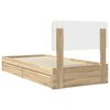vidaXL Lit de Rangement Ch&ecirc;ne Sonoma 75 x 190 cm Bois d'ing&eacute;nierie