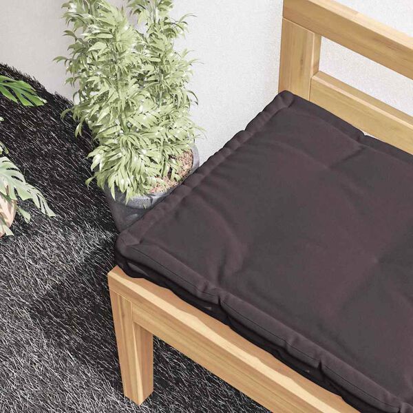 vidaXL Coussin de plancher de palette Coton 120x40x7 cm Anthracite