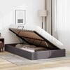 vidaXL Lit de Rangement avec matelas Gris 120 x 190 cm Faux cuir