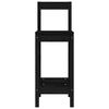 vidaXL Ensemble de bar 5 pcs Noir Bois de pin massif