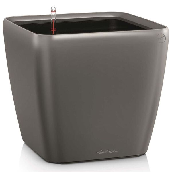 LECHUZA Jardini&egrave;re QUADRO LS 35 ALL-IN-ONE charbon 16163