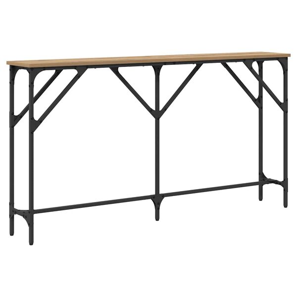 vidaXL Table console ch&ecirc;ne artisanal 140 x 23 x 75 cm