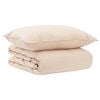 vidaXL Ensemble de Duvet 2 pc 135 x 200 cm Toutes saisons Beige