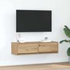vidaXL Meuble TV ch&ecirc;ne artisanal 100 x 31 x 25.5 cm Bois d'ing&eacute;nierie