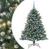 vidaXL Sapin de No&euml;l artificiel Vert 150 cm PVC, plastique et acier