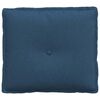 vidaXL Coussin de Dos Bleu 50 x 19 x 45 cm tissu