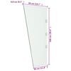 vidaXL Panneau d'auvent de porte Transparent 50x100 cm Verre tremp&eacute;
