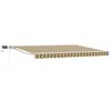 vidaXL Cadre de store manuel avec LEDs Vert, Jaune, Blanc 4,5 &times; 3 m