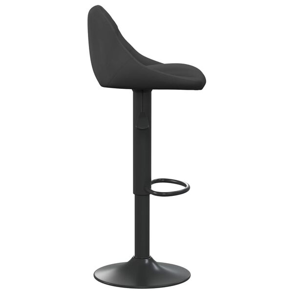 vidaXL Tabouret de bar Noir Velours