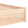 vidaXL Cadre de lit sans matelas bois massif 90x200 cm