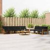 vidaXL Ensemble de canap&eacute;s d'ext&eacute;rieur 8 pcs Naturel et Noir