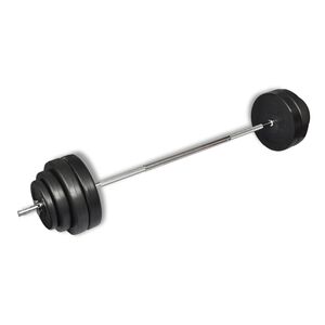 vidaXL Ensemble d'halt&egrave;res avec plaques 60 kg