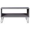 vidaXL Table basse New York Gris Bois de pin massif