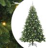 vidaXL Sapin de No&euml;l artificiel avec 300 LED Vert 210 cm PE et PVC