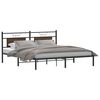 vidaXL Cadre de lit sans matelas chêne marron 183x203 cm