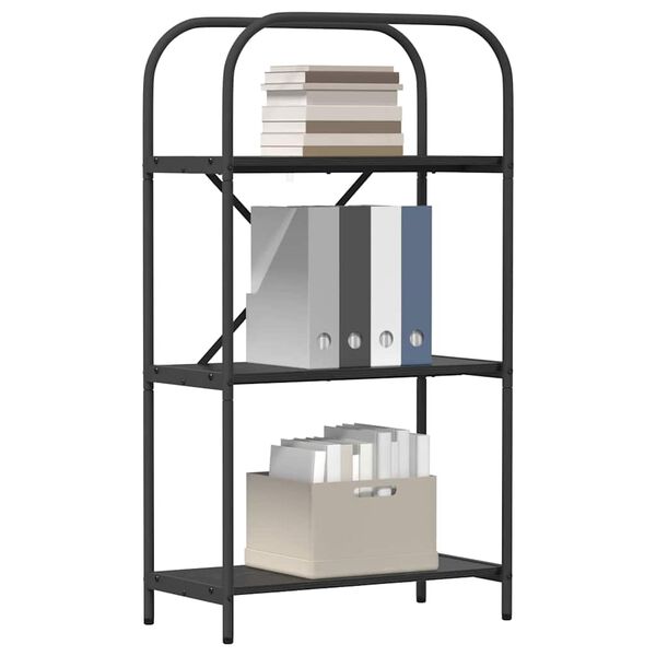 vidaXL &Eacute;tag&egrave;re Ch&ecirc;ne noir 60 x 30 x 109 cm Bois d'ing&eacute;nierie