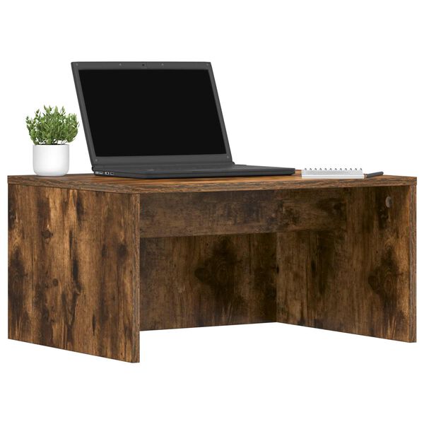 vidaXL Bureau mural Ch&ecirc;ne fum&eacute; 60 x 45 x 30 cm Bois d'ing&eacute;nierie