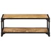 vidaXL Table basse 90x45x35 cm Bois de manguier massif brut