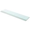 vidaXL Panneaux d'&eacute;tag&egrave;re 2 pcs Verre Transparent 100 x 20 cm
