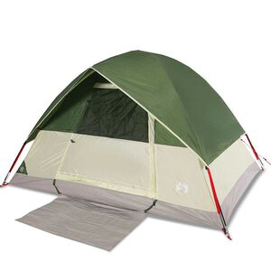 vidaXL Tente de camping &agrave; d&ocirc;me 2 personne vert imperm&eacute;able