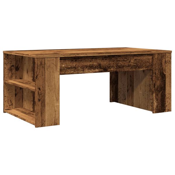 vidaXL Table basse vieux bois 102x55x42 cm bois d'ing&eacute;nierie