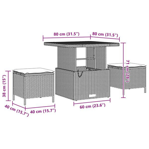 vidaXL Ensemble de canap&eacute; de jardin 11 pcs Noir Poly rotin