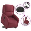 vidaXL Fauteuil inclinable rouge bordeaux tissu
