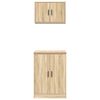 vidaXL Armoires de garage 2 pcs chêne sonoma bois d'ingénierie