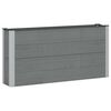 vidaXL Jardini&egrave;re sur&eacute;lev&eacute;e Gris 150 x 30 x 72 cm WPC et Aluminium