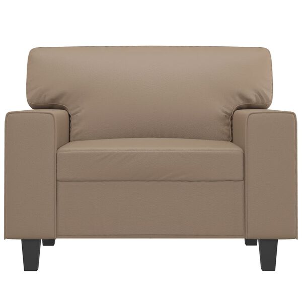 vidaXL Fauteuil Cappuccino 60 cm Similicuir