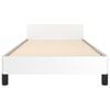 vidaXL Cadre de lit sans matelas blanc 90x190 cm similicuir