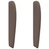 vidaXL Oreille de t&ecirc;te de lit Tan PVC