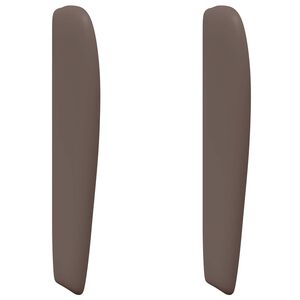 vidaXL Oreille de t&ecirc;te de lit Tan PVC