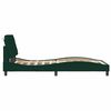 vidaXL Cadre de lit sans matelas vert fonc&eacute; 100x200 cm velours