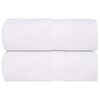 vidaXL Serviettes d'invit&eacute; FROGN 2 pcs blanc 30x50 cm 360 g/m&sup2;