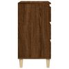 vidaXL Table de chevet chêne marron 40x35x70 cm bois d'ingénierie