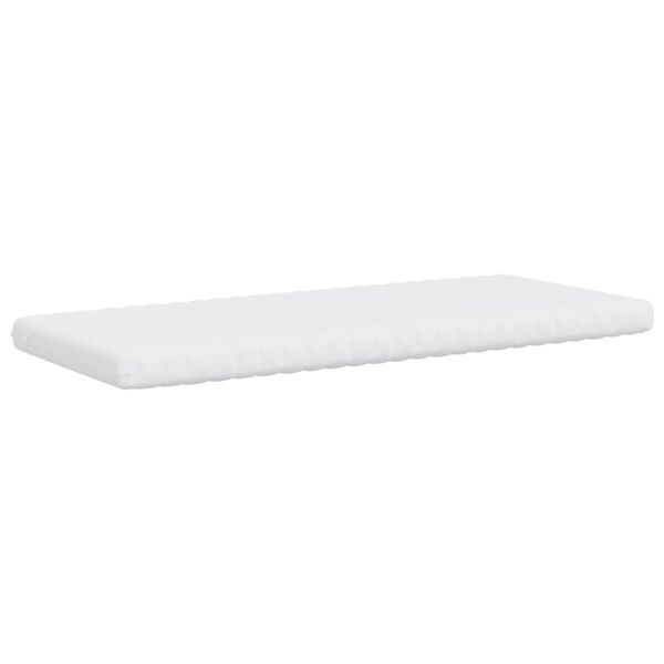 vidaXL Matelas en mousse blanc 100x200 cm 7 zones dureté 20 ILD
