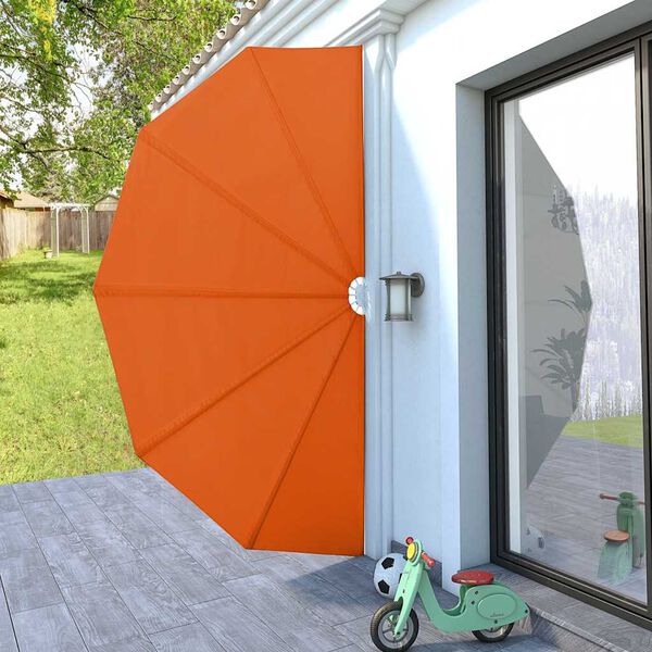 vidaXL Auvent lat&eacute;ral pliable de terrasse Terre cuite 200 cm