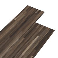 vidaXL Planches de plancher PVC 5,02 m² 2 mm Autoadhésif Marron rayé