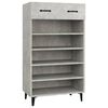 vidaXL Armoire &agrave; chaussures Gris b&eacute;ton 60x35x105 cm Bois d'ing&eacute;nierie