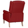 vidaXL Fauteuil de massage inclinable Rouge bordeaux Tissu