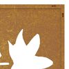 vidaXL Décoration murale jardin 105x55 cm acier corten design feuille